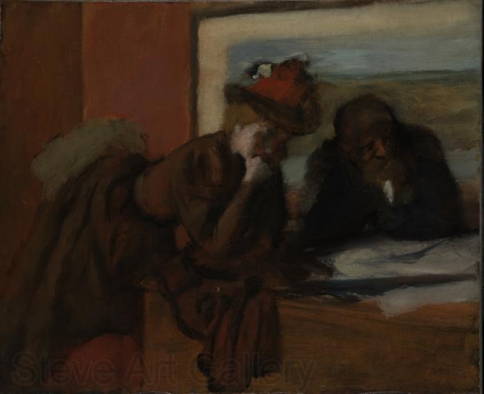 Edgar Degas Causerie Norge oil painting art